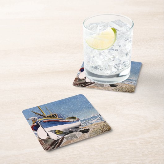 Eric Ravilious - Lifeboot in Adelburgh, Kartonnen Onderzetters (Insitu)