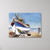 Eric Ravilious - Lifeboot in Adelburgh, mooie kuns Canvas Afdruk (Voorkant)