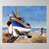 Eric Ravilious - Lifeboot in Aldeburgh Poster (Voorkant)
