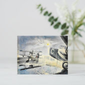 Eric Ravilious - Morning on the Tarmac Briefkaart (Staand voorkant)