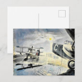 Eric Ravilious - Morning on the Tarmac Briefkaart (Voorkant / Achterkant)