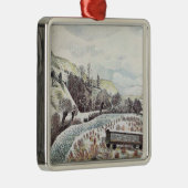Eric Ravilious - Nieuwjaars Sneeuw, Metalen Ornament (Rechts)