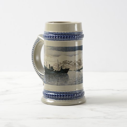 Eric Ravilious - Noorwegen, magisch realisme, Bierpul (Voorkant links)