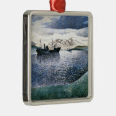 Eric Ravilious - Noorwegen, magisch realisme, Metalen Ornament (Rechts)