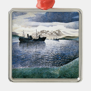 Eric Ravilious - Noorwegen, magisch realisme, Metalen Ornament