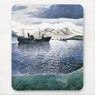 Eric Ravilious - Noorwegen, magisch realisme, Muismat