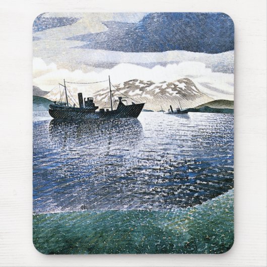 Eric Ravilious - Noorwegen, magisch realisme, Muismat (Voorkant)