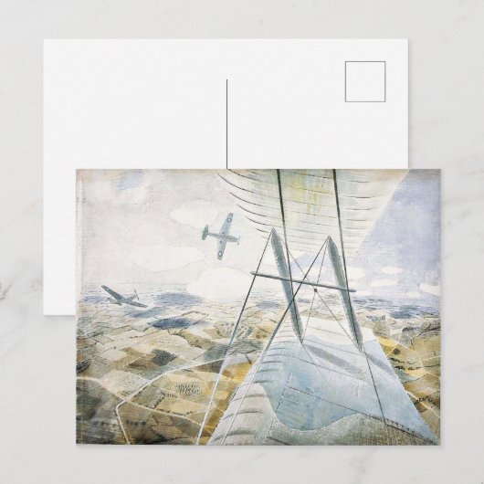 Eric Ravilious - RAF Hurricanes in Flight, Briefkaart (Voorkant / Achterkant)