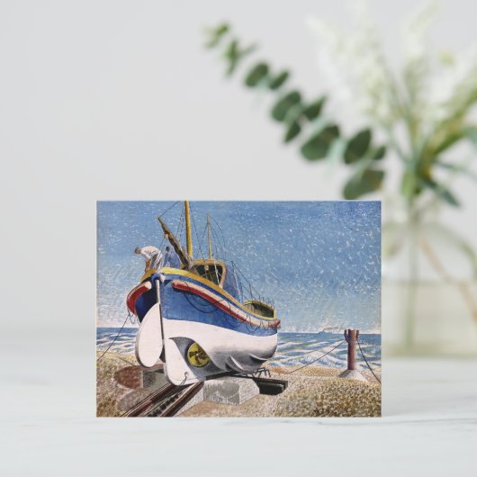 Eric Ravilious - reddingsboot Briefkaart (Staand voorkant)