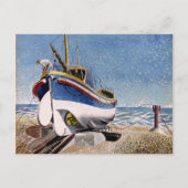 Eric Ravilious - Reddingsboot Briefkaart (Voorkant)