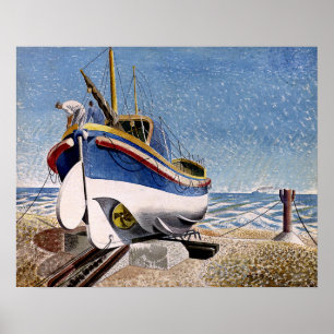 Eric Ravilious - Reddingsboot,  Poster