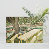 Eric Ravilious - Twee vrouwen in een tuin, Kaart (Staand voorkant)