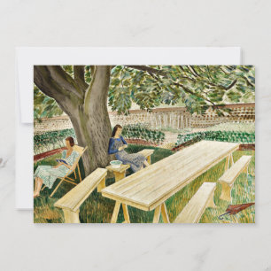 Eric Ravilious - Twee vrouwen in een tuin, Kaart