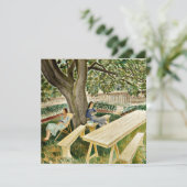 Eric Ravilious - Twee vrouwen in een tuin, mooie k Kaart (Staand voorkant)