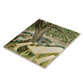 Eric Ravilious - Twee vrouwen in een tuin, mooie k Tegeltje (Zijkant)