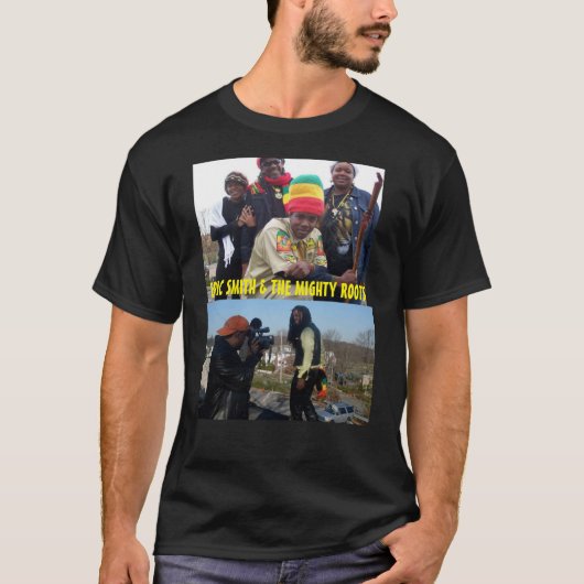 ERIC SMITH & THE MIGHTY ROOTS Basic T-shirt met do (Voorkant)