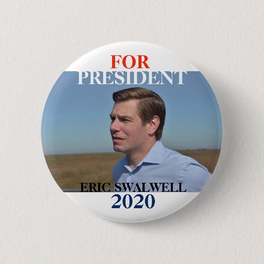 Eric Swalwell 2020 Ronde Button 5,7 Cm (Voorkant)