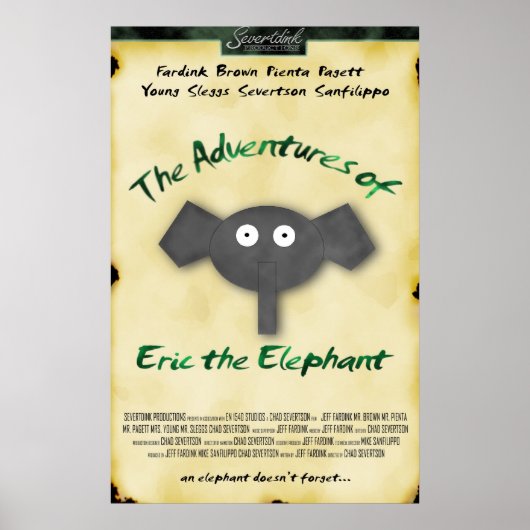 Eric The Elephant Movie Poster (Voorkant)