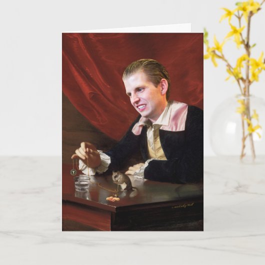 Eric Trump Customizable Anniversary kaart (Gele Bloem)