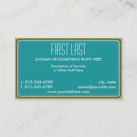 Eric Visitekaartje (Voorkant)