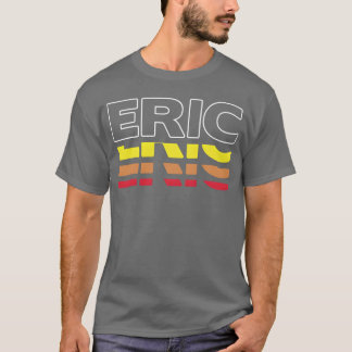 Eric Voornaam Grappige Vintage Zonsondergang Eric T-shirt
