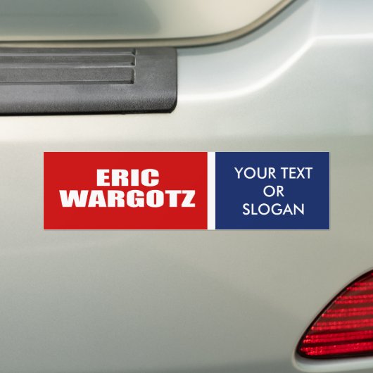 ERIC WARGOTZ VOOR SENAAT BUMPERSTICKER (Op auto)