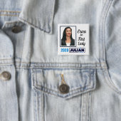 Erica Castro voor First Lady Vierkante Button 5,1 Cm (In situ)