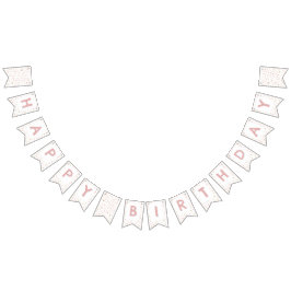 Erica Confetti Waterverf Stippen Bunting Flag Vlaggetjes