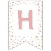 Erica Confetti Waterverf Stippen Bunting Flag Vlaggetjes (Tweede vlag)