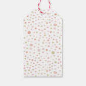 Erica Confetti Waterverf Stippen Gift Label Cadeaulabel (Achterkant)