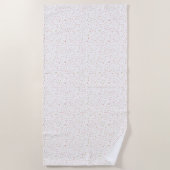 Erica Confetti Waterverf Stippen Strandlaken (Voorkant)