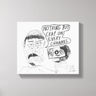 Erica Crooks Comics 2024: niets dan onzin op tv Canvas Afdruk