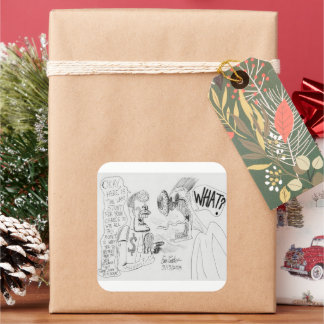 Erica Crooks Comics: Game Show oplichting Vierkante Sticker