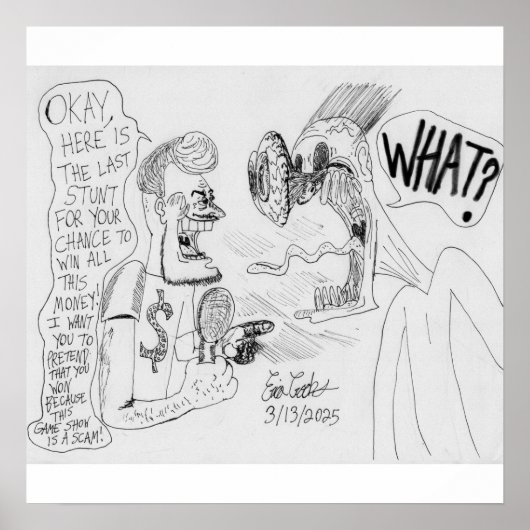 Erica Crooks Comics : Game Show scam Poster (Voorkant)