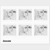 Erica Crooks Comics : Game Show scam Vierkante Sticker (Vel)