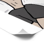 Erica Crooks Comics - Man fearing love Perfect Poster (Hoek)