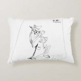 Erica Crooks Comics - sneaky villain man Accent Kussen