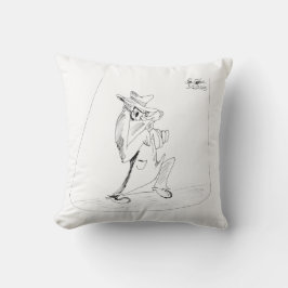 Erica Crooks Comics - sneaky villain man Kussen