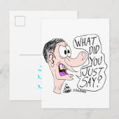 Erica Crooks Comics - Wat zei je net? Briefkaart (Voorkant / Achterkant)