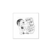 Erica Crooks Comics - Wat zei je net? Rubberstempel (Afrduk)