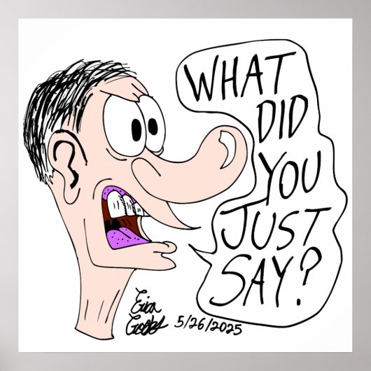 Erica Crooks Comics - What did you just say ? Poster (Voorkant)