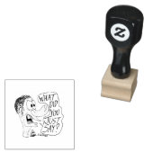 Erica Crooks Comics - What did you just say ? Rubberstempel (Gestempeld)