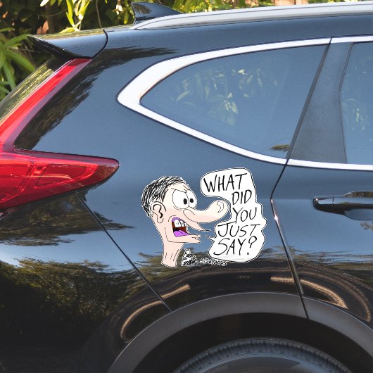 Erica Crooks Comics - What did you just say ? Sticker (Auto Zijkant)
