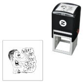 Erica Crooks Comics - What did you just say ? Zelfinktende Stempel (In situ)