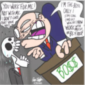Erica Crooks Comics: Zomerbaan & Slechte Baas Sticker (Voorkant)