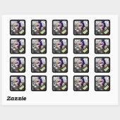 Erica Crooks Comics: Zomerbaan & Slechte Baas Vierkante Sticker (Vel)