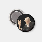 Erica Crooks puppet peace Magneet (Voorkant / Achterkant)