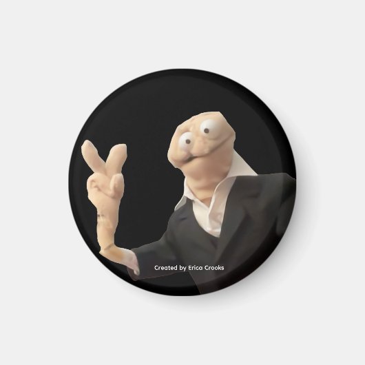 Erica Crooks puppet peace Magneet (Voorkant)