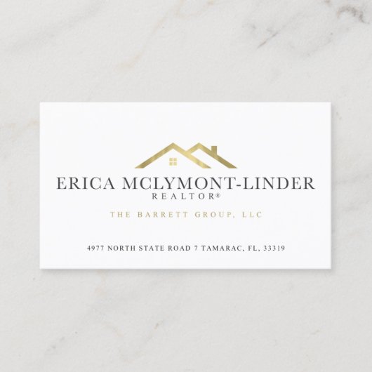 Erica McLymont-Linder Realtor Visitekaartje (Voorkant)