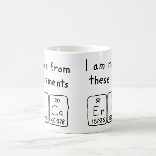 Erica periodieke lijstnaam mok (Center)